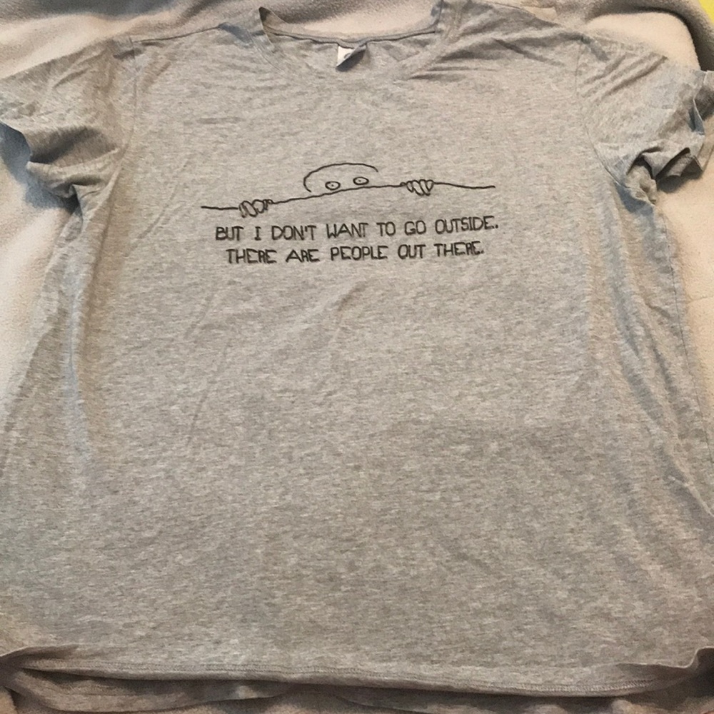Grey graphic T-shirt